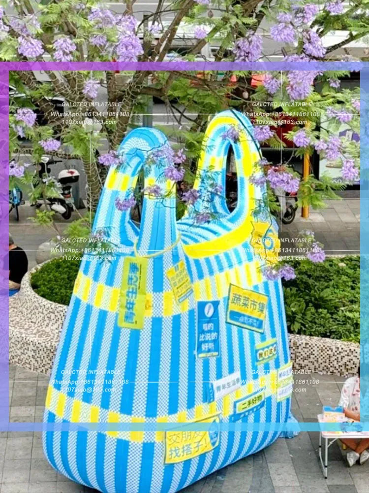 outdoor lighting atmosphere layout Inflatable handbag creative personality wacky IP customization
