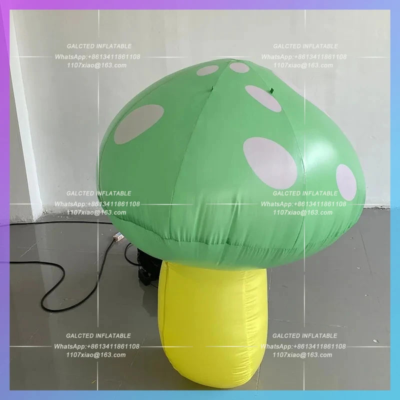 Natural Children's Day Inflatable Mushroom Model Interactive Park decorated outdoor shopping mall