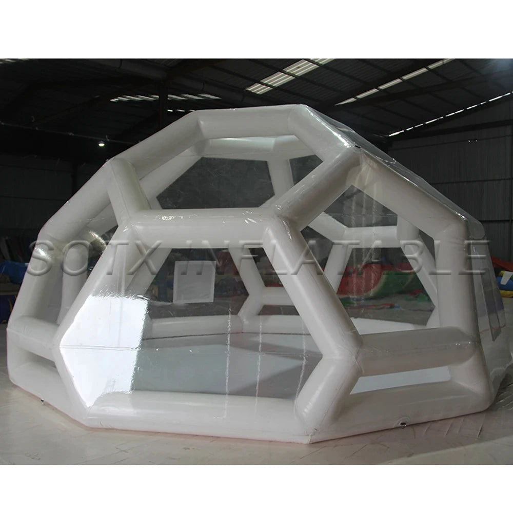 Room For Outdoor New Design Airtight Football Shape Crystal Inflatable Bubble Soccer Dome Tent Transparent Camping Hotel Clear