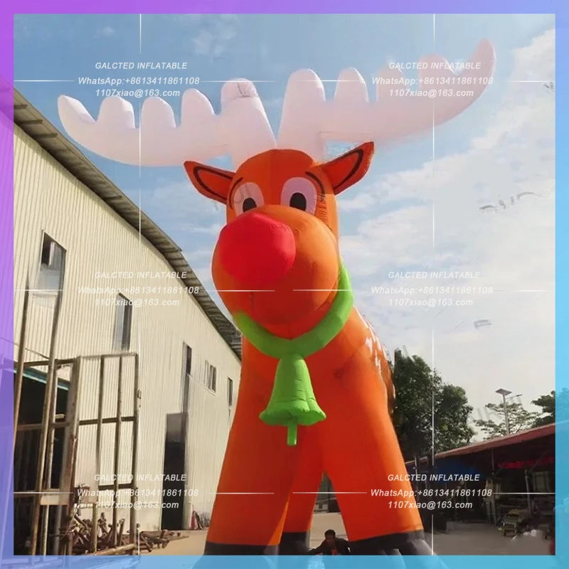 Inflatable Christmas Deer Holiday Cute for Festive, Decoration, outdoor