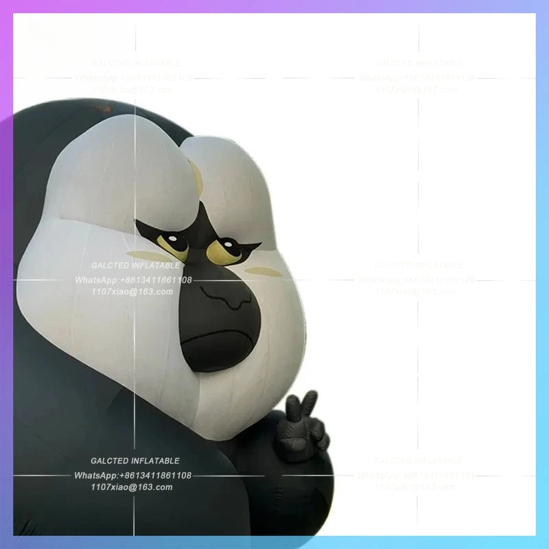 white-faced monk monkey, Inflatable animal model, Doudoux City Landmark, Nanjing Zoo