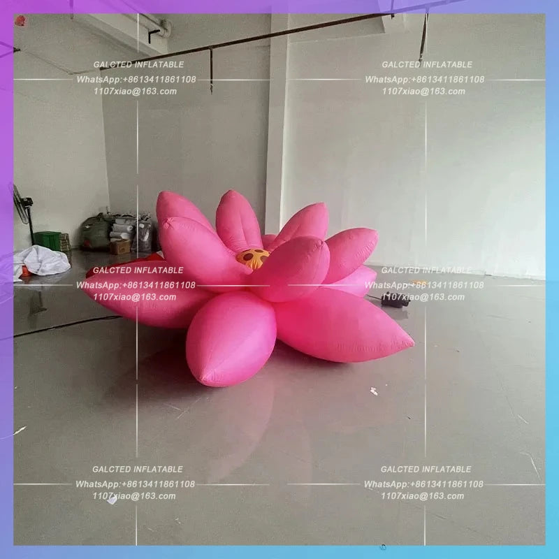 inflatable cartoon aquatic plant Giant inflatable lotus leaf outdoor lighting advertising props in the zoo botanical gardens
