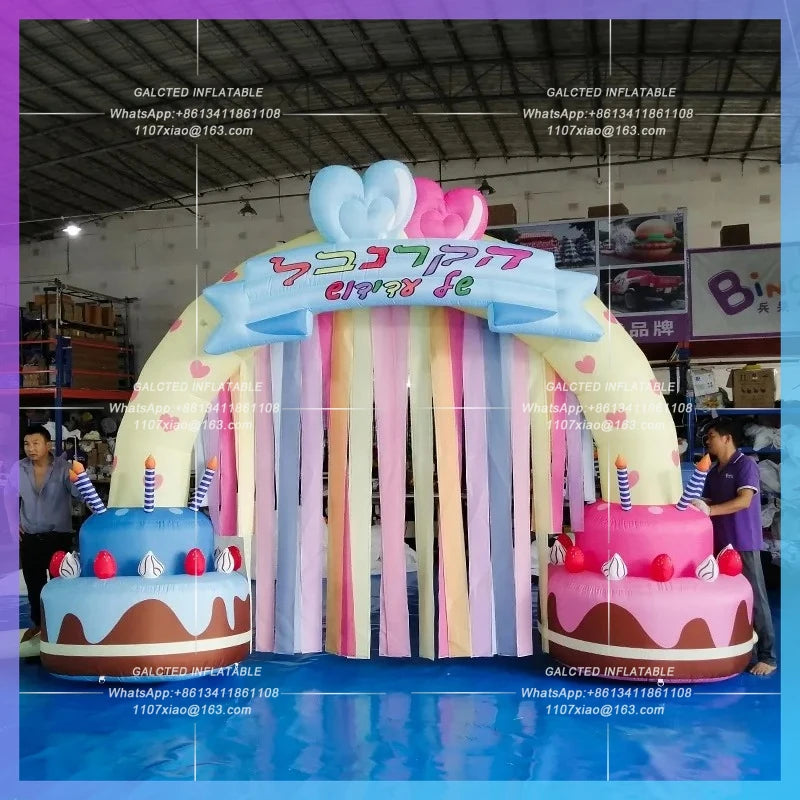 Inflatable Archway 4.5x3 meters Blow-up Party Birthday  Balloon Arch Stand Inflatable For Children-Toys