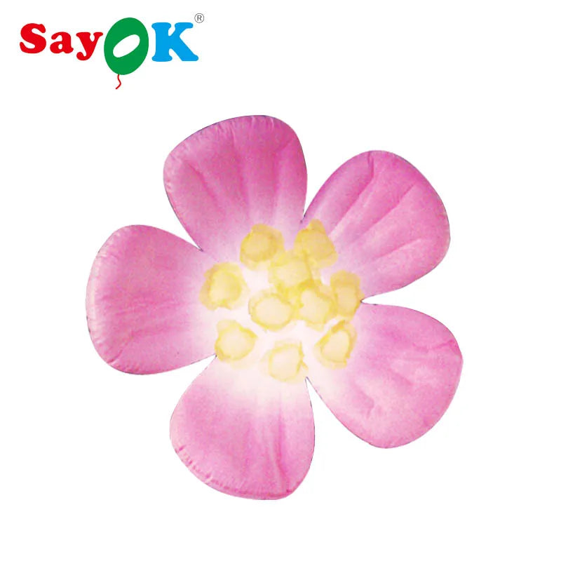Inflatable Flower Hanging Decoration Giant Inflatable Flower with Remote Controller Air Blower for Show Bar Advertising