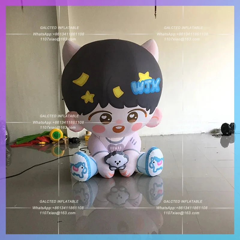 custom-made support puppet Inflatable cartoon idol Idol Idol Star air model fans call meeting photo souvenir arrangement Lights