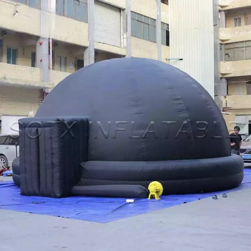 Teaching Planetarium Giant Inflatable Planetarium Dome Tent Planetarium Projection Dome with Floor Mat for Outdoor School