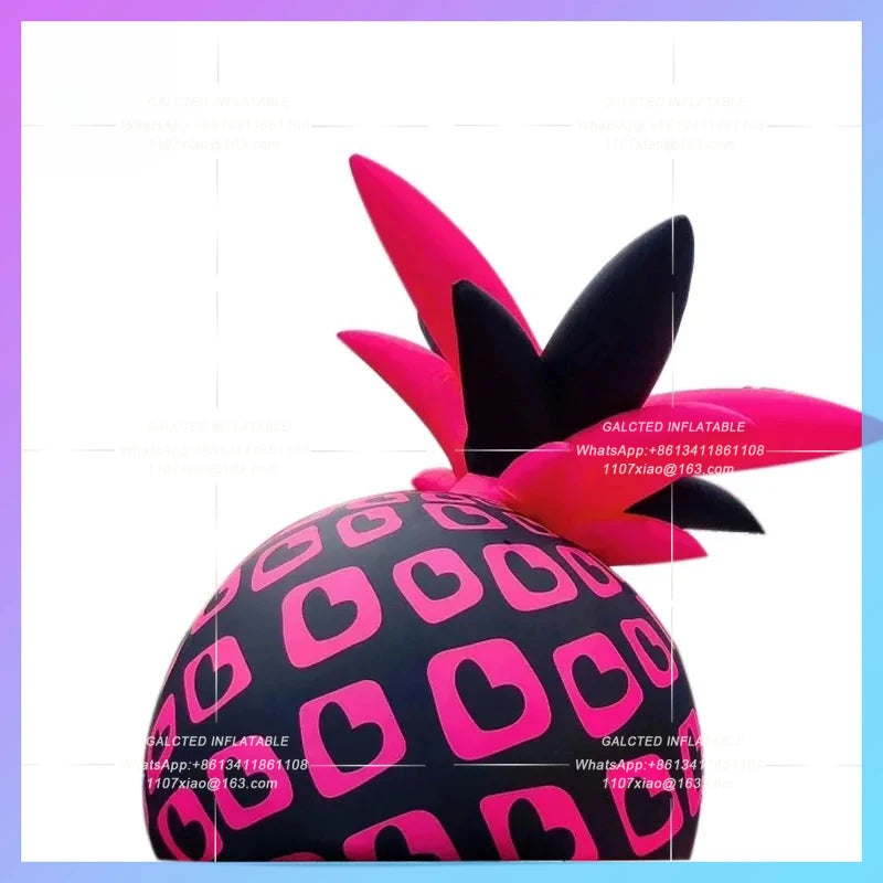 Pink Love music festival wacky Inflatable Black Pineapple personality prank model