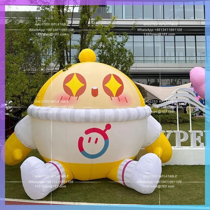 outdoor model lighting children's day Inflatable egg cub party large shopping mall parent-child interaction