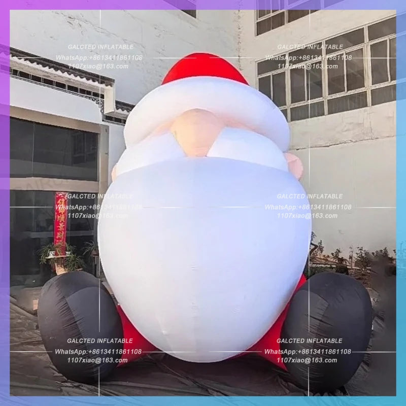inflatable man kindly santa claus Customize 2m christams doll red clothing cartoon doll for new year celebration