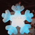replica for christmas decoration Charming 1.2m inflatable led snowflake hanging balloon inflatable snowflake