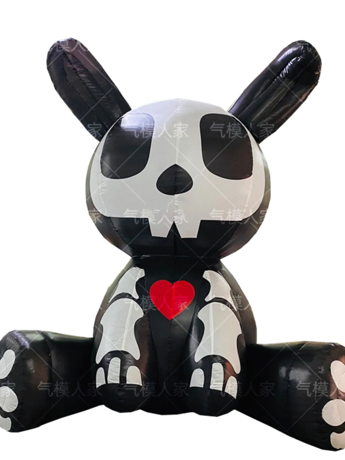 Halloween Inflatable Skull Bunny - Spooky Props for Shopping Malls and Party Decorations