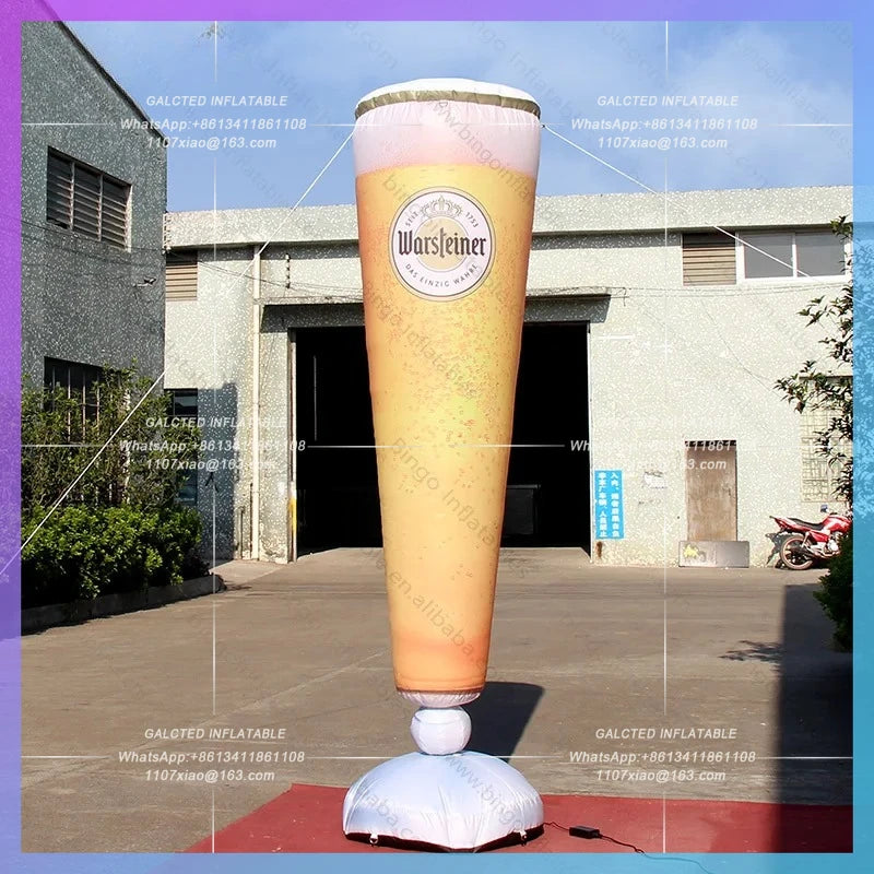 Inflatable Wine Glass Beer Bottle Personalized 10 Feet Inflatable Beer Glass 3 Meters Inflatable For Decoration Toys