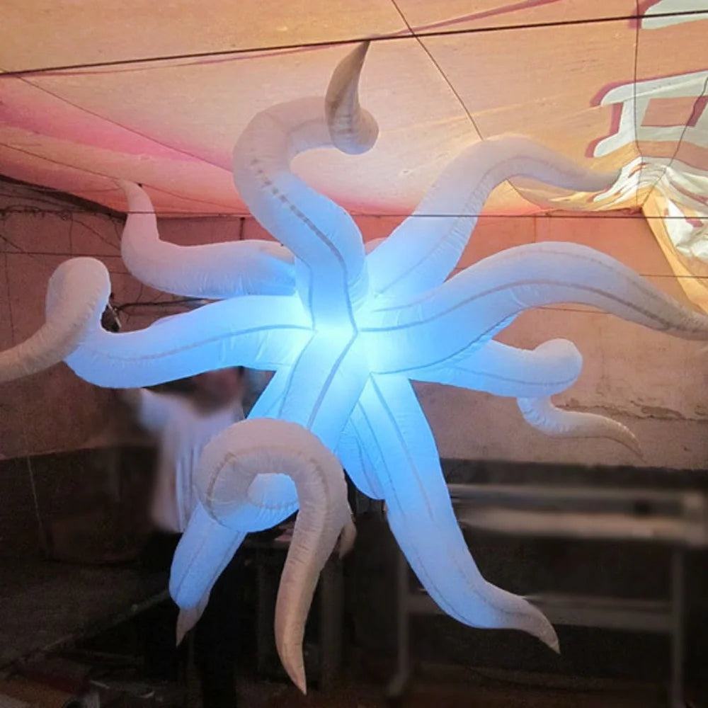 Glow Inflatable Spiky Balls,light-up Inflatable Spike Led Star For Party Wedding Nightclub Ceiling Hanging Decoration