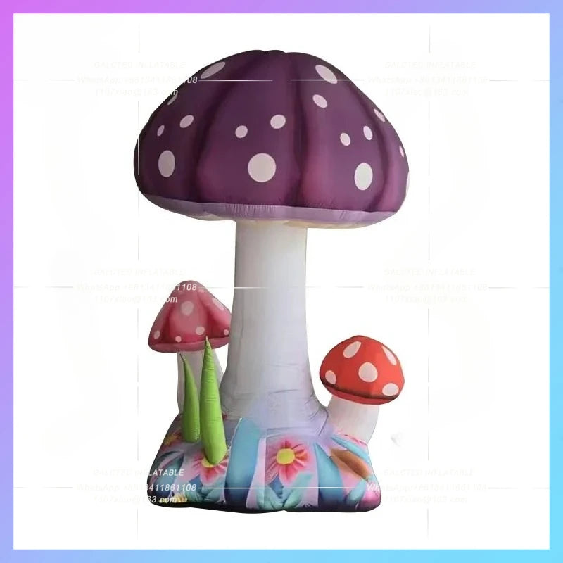 IP fairy wind stage set emporium Inflatable cartoon magic mushroom combination model lighting props