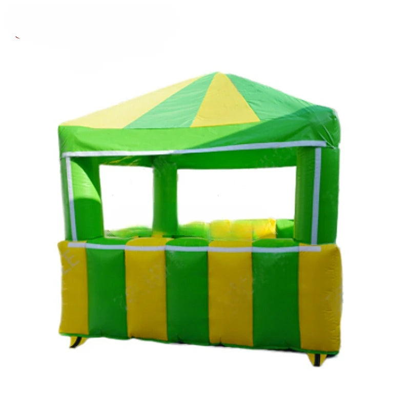 Commercial Carnival Party 3x3m Inflatable Orange Juice Kiosk Inflatable Food Concession Booth Portable Ticket Booth for