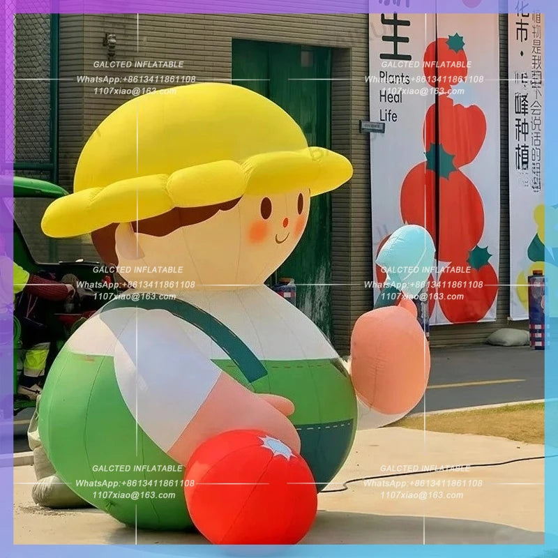 inflatable baby cartoon boy Children amusement park cute children for playground activity advertising