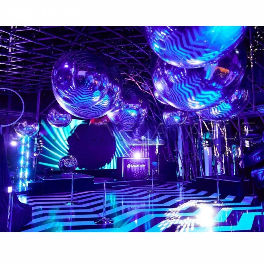 Disco Nightclub Party Decoration 2023 New Design Inflatable Mirror Ball Inflatable Mirror Spheres Reflective Balloon For
