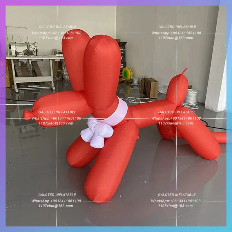 sausage dog balloon dog model Inflatable cartoon dachshund dog  clown playground children's fun bar stage lighting props