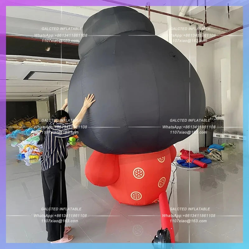 Tang Fengguo Chaoguo style doll Inflatable cute cartoon antique  girl air model custom shopping mall atrium layout