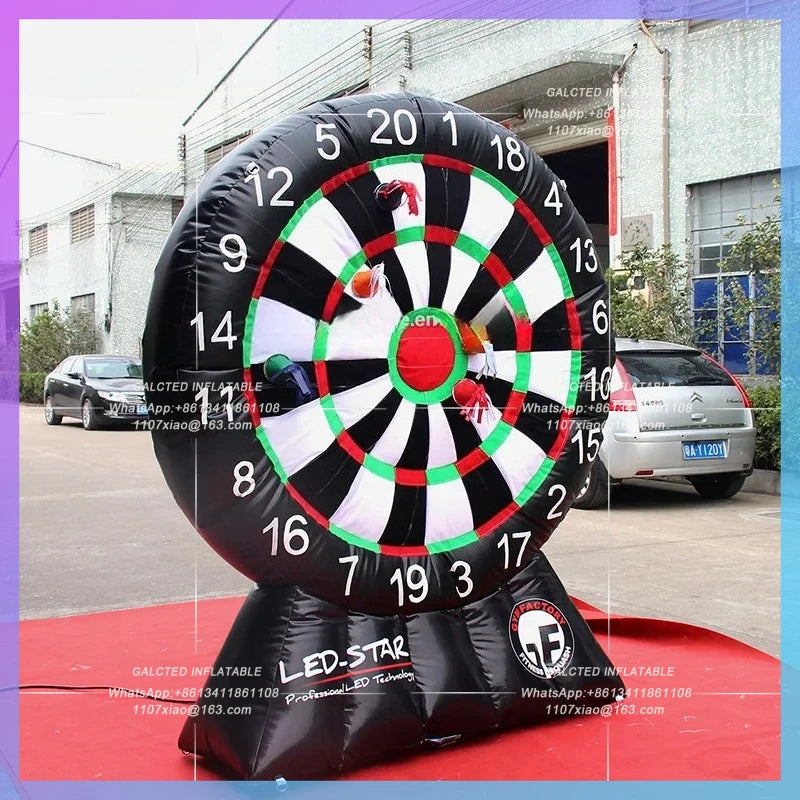Inflatable Dart Board 2.2m High Free Delivery Outside Giant  Quality PVC Dart Game for Toys Party Game