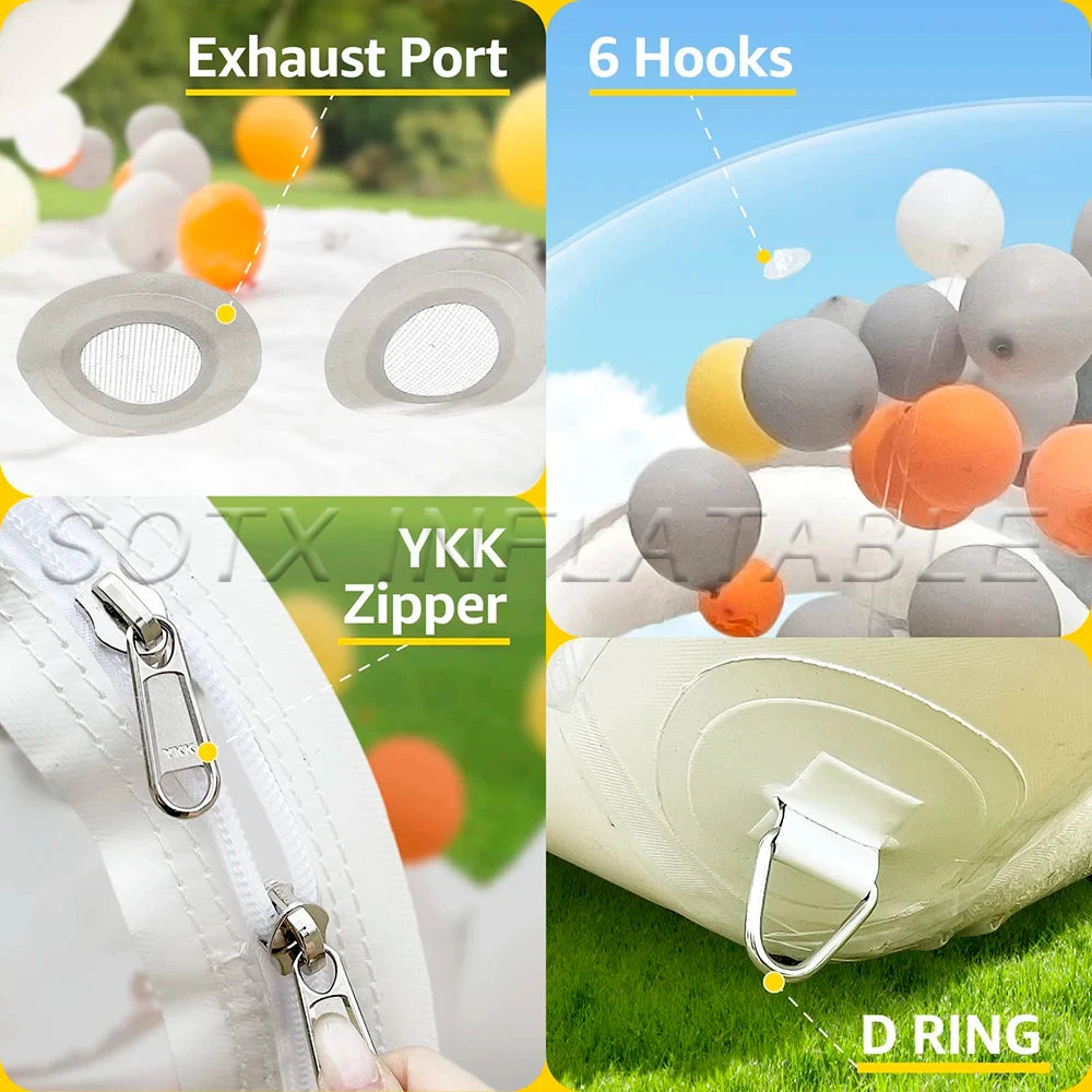 Tent with column For Camping Commercial Inflatable Balloon House Bubble House 3M/4M Dia Outdoor Transparent Bubble