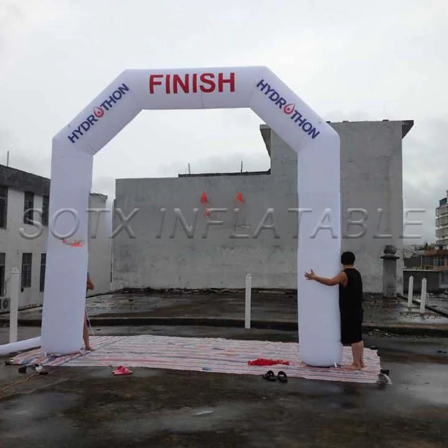Game and Advertising Customized 4 x5m Tall Inflatable Finish Line Start Line for Sport