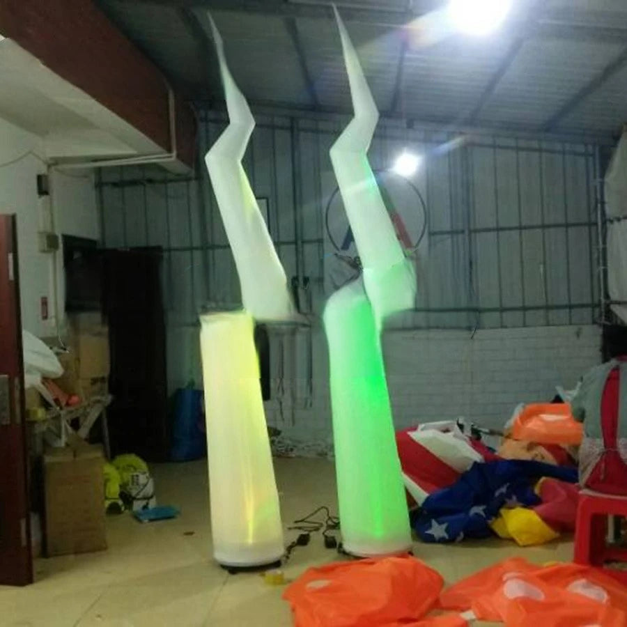 for Event/club in Night Amazing flash Lighting balloon inflatable party decorations Inflatable Lightning pillars