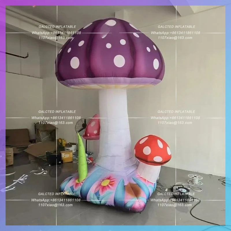 IP fairy wind stage set emporium Inflatable cartoon magic mushroom combination model lighting props