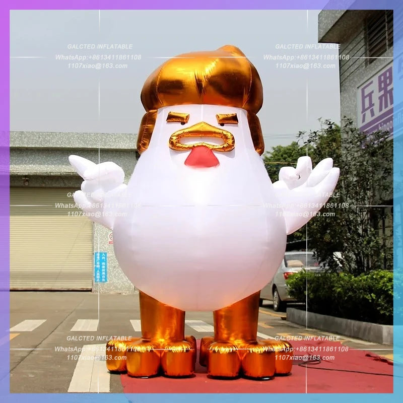 Inflatable Chicken 10 Feet  Customized Trump / 3 Meters Inflatables Advertising
