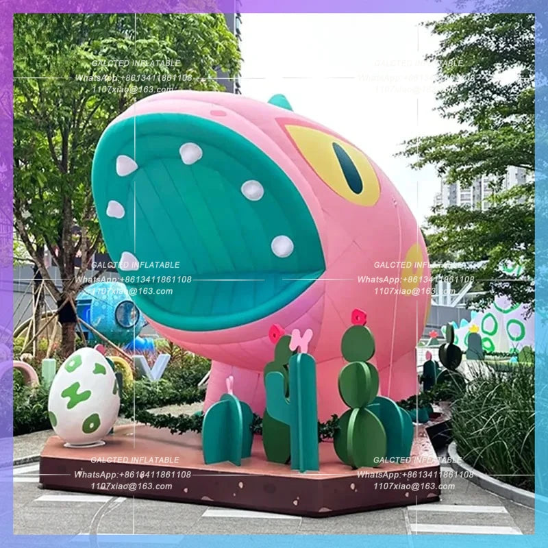 children's theme park music Inflatable cartoon graffiti creative dinosaur gas model festival lighting atmosphere