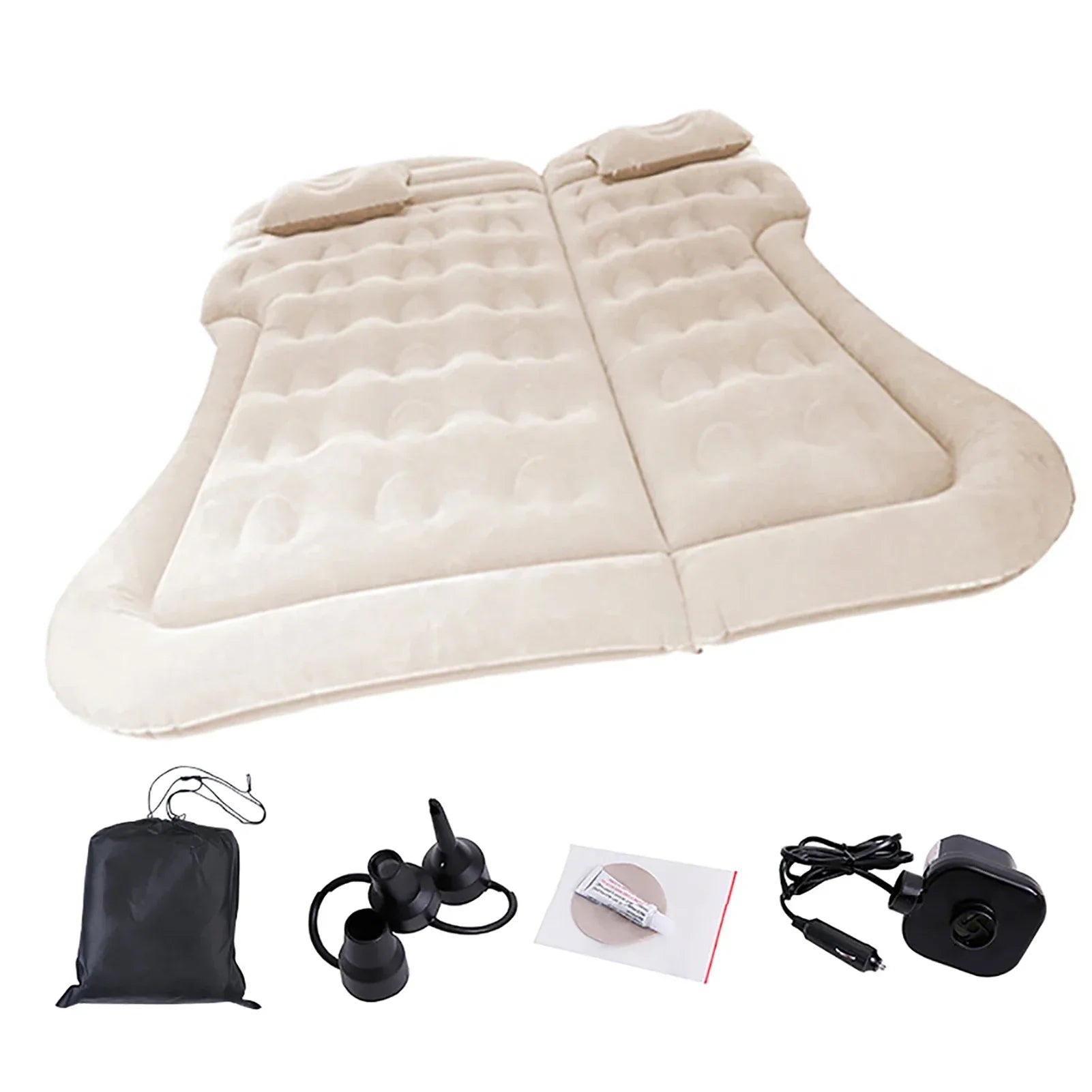 Car Travel Mat, Spliced Inflatable Bed, Thickened Flocking Inflatable Bed
