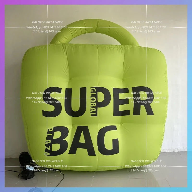 can change color custom logo city Inflatable eye-catching handbag air model landmark clocked in to take photos