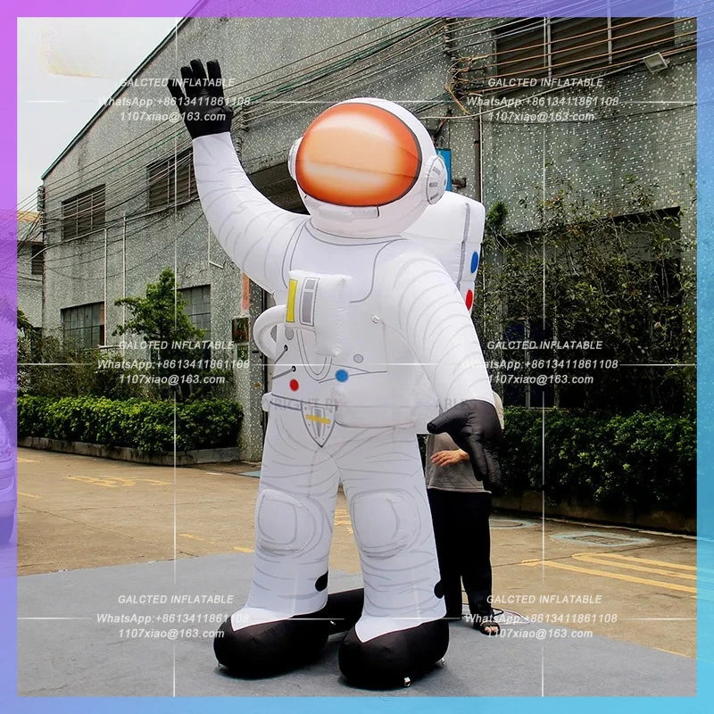 Inflatable Toys 3mH Inflatable Astronaut Spaceman With LED Lights For Advertising Campaigns  BG-C0821-1