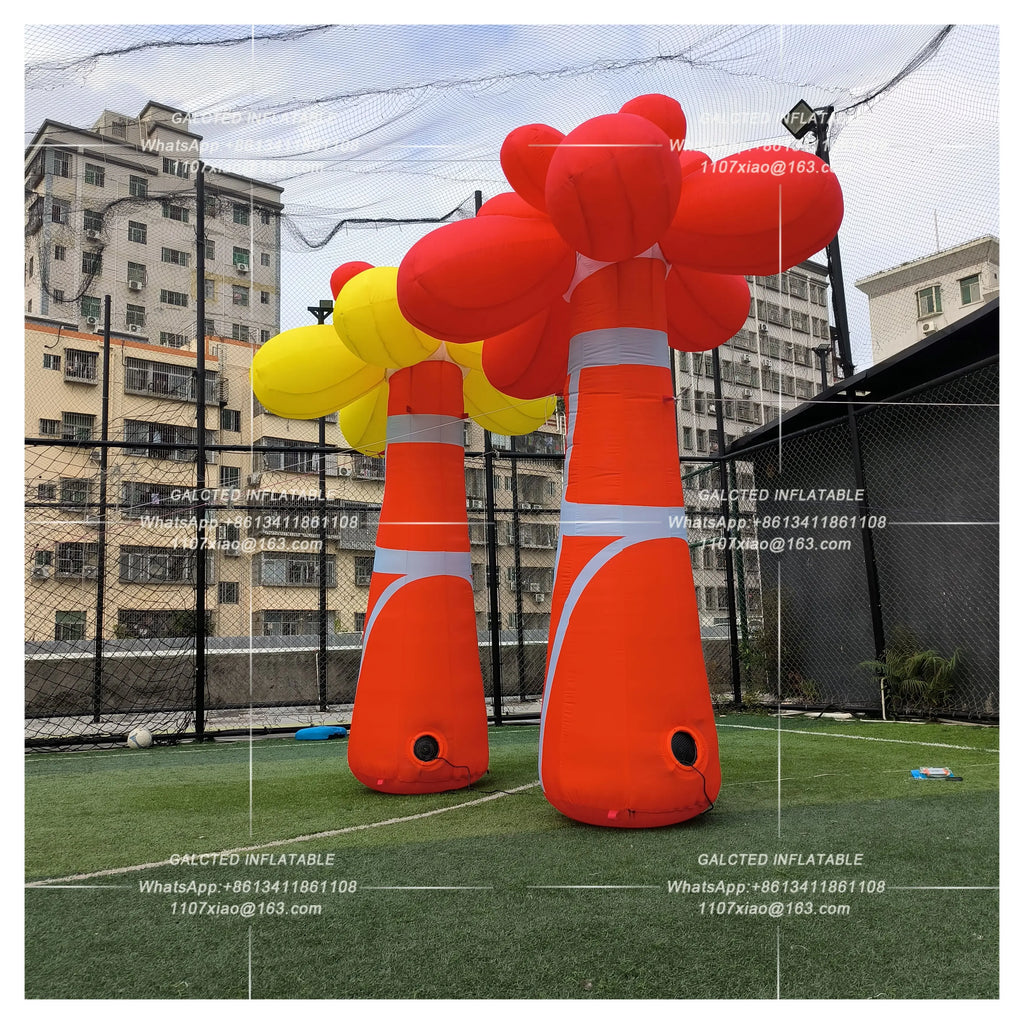 Inflatable Exotic Plant With Blower Giant Outdoor Advertising Display For Event Decoration And Promotion