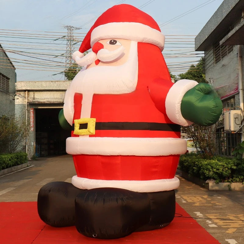 Christmas Old Giant Inflatable Man 4 Meters Tall Inflatable Santa Claus Inflatable Toys for Christmas Decoration