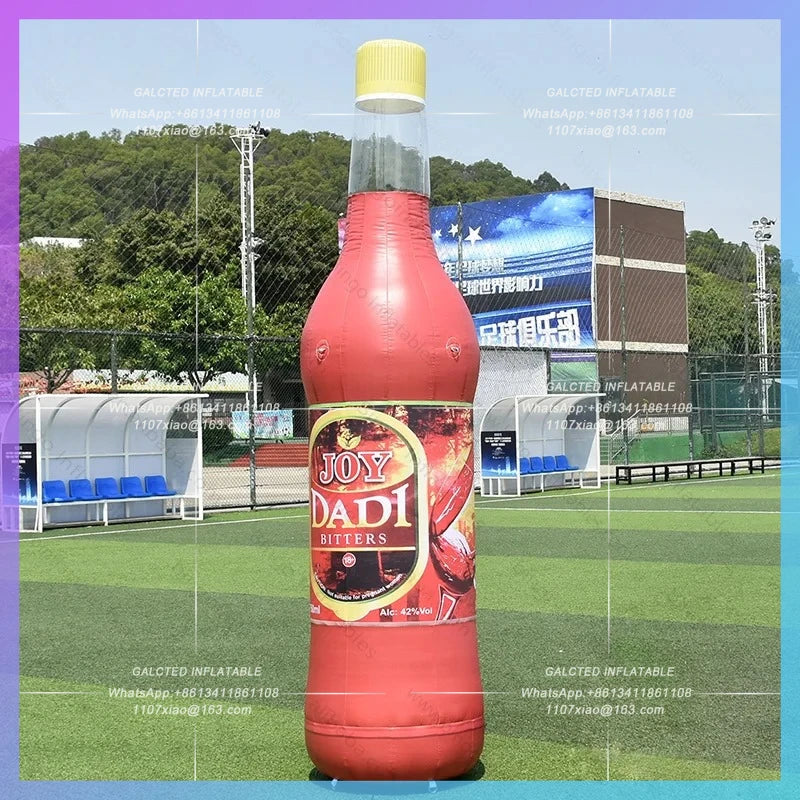 Inflatable Juice Bottle for Advertising Customized 3M Promotional Customized Soda Water Bottle Balloon for Store Decoration Toys