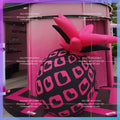 Pink Love music festival wacky Inflatable Black Pineapple personality prank model