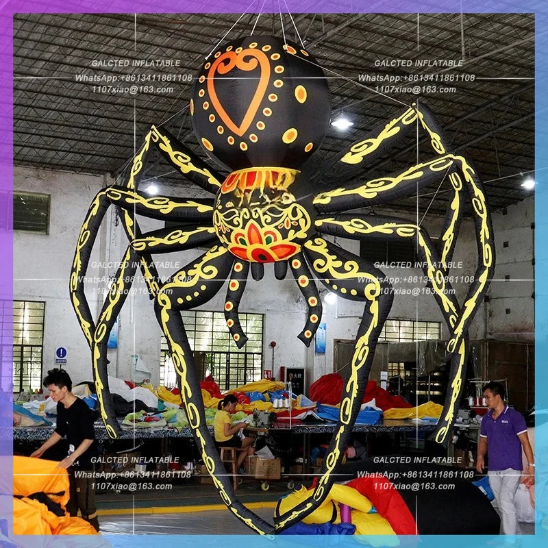 Inflatable Colorful Spider Advertising Inflatable Toys Halloween Spider Balloon Event Decoration  Props-Toys