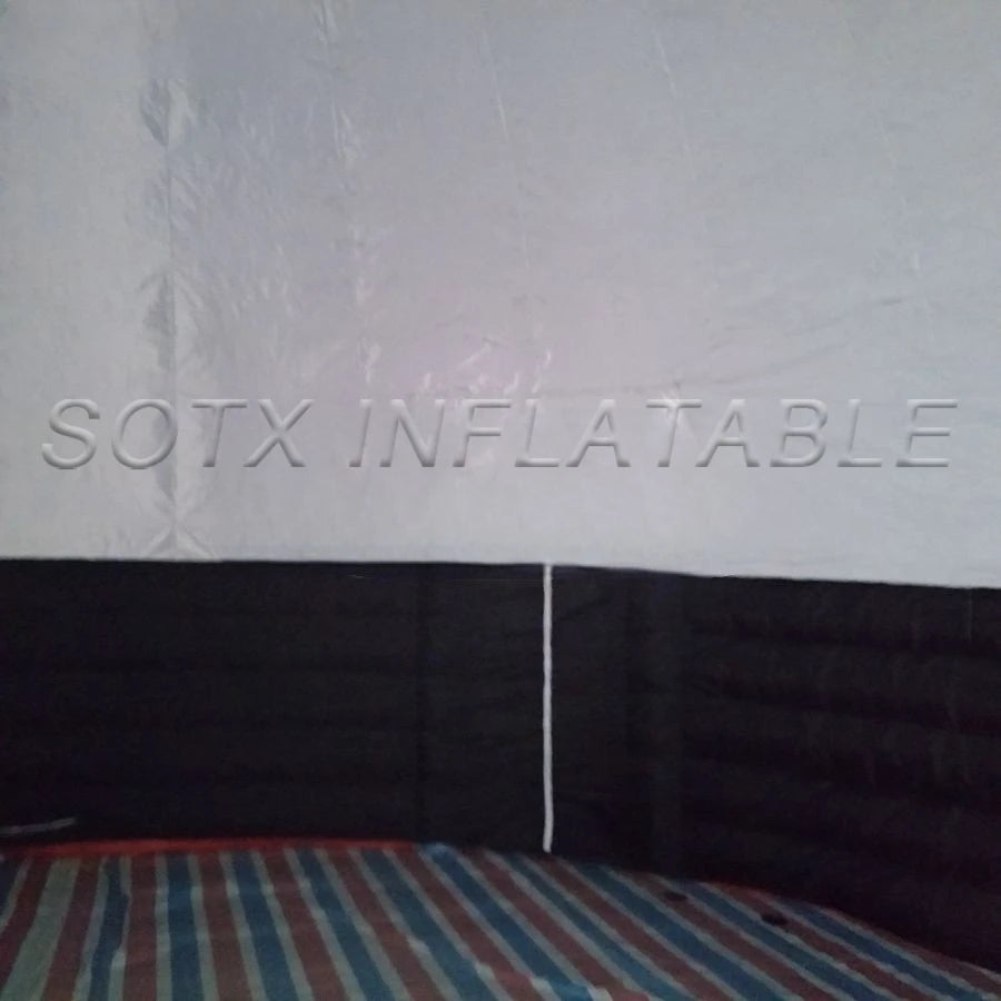 Planetarium Dome For Sale Customized 6m Diameter Black Cover Outside Giant Inflatable Projection