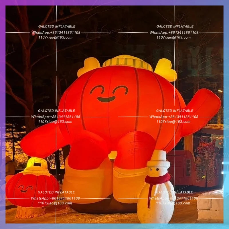 inflatable lantern red cartoon Overseas Chinese year lantern ourdoor night decoration