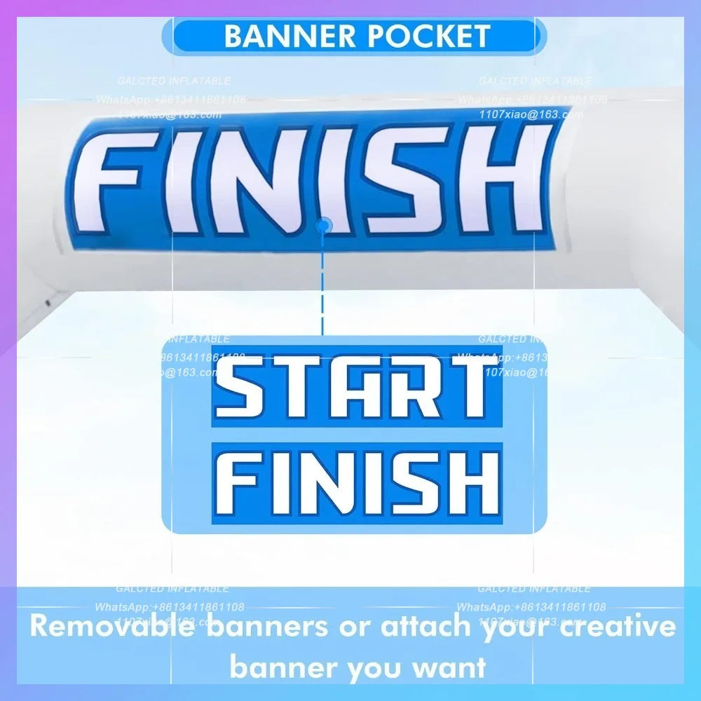 Inflatable Race Arch Branding Outdoor Custom Marathon  Inflatable Start Finish Line Advertising Archway for Sports Events