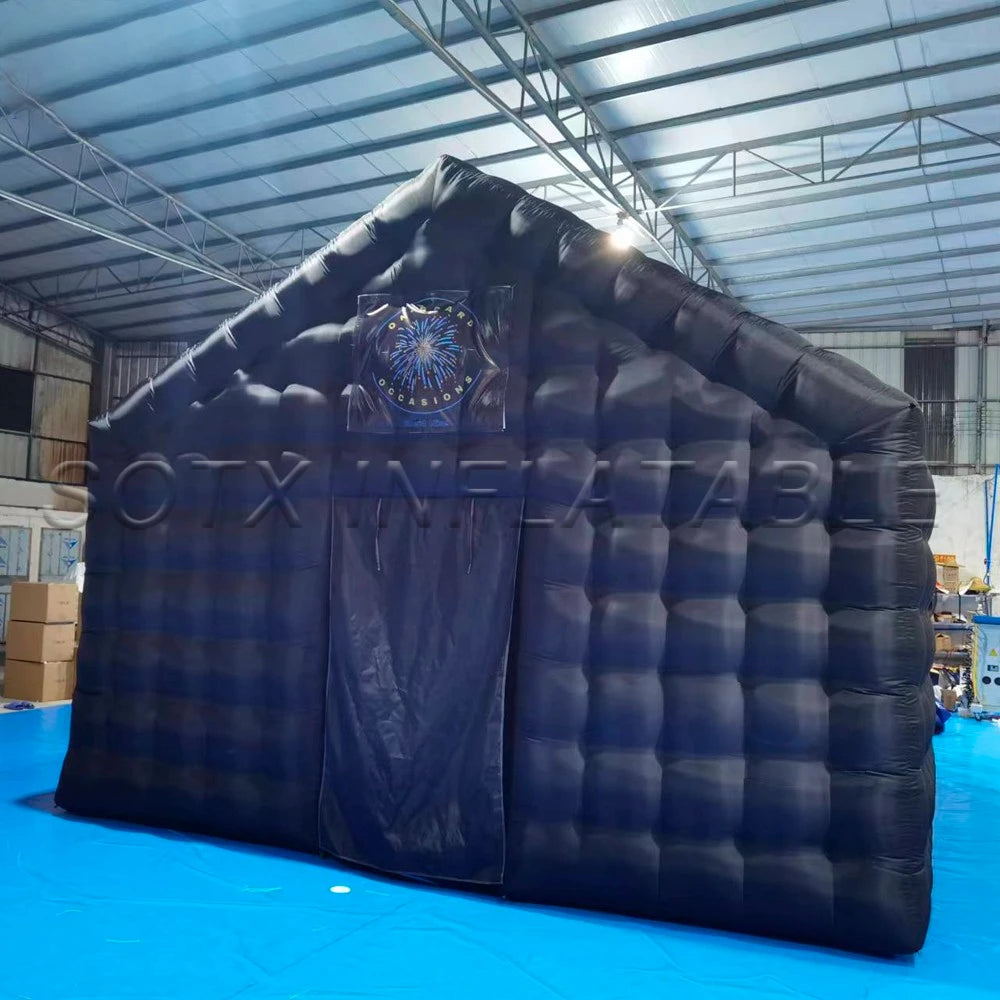For Night Club Parties Surprise Price Commercial Black Portable Inflatable Nightclub Tent Cube Wedding Marquee Disco Vip Lounge