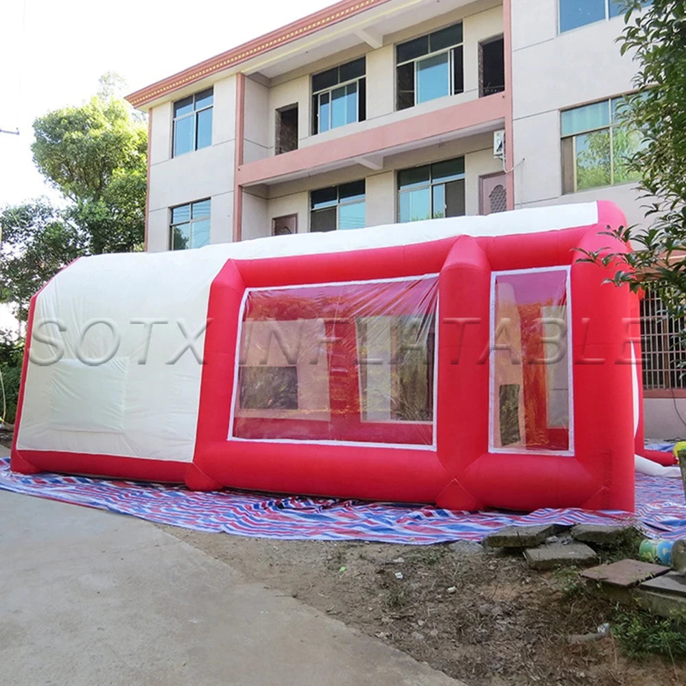 spray paint booth for car Free Shipping personalized 6/7/8 meters giant inflatable spray booth tent / portable inflatable