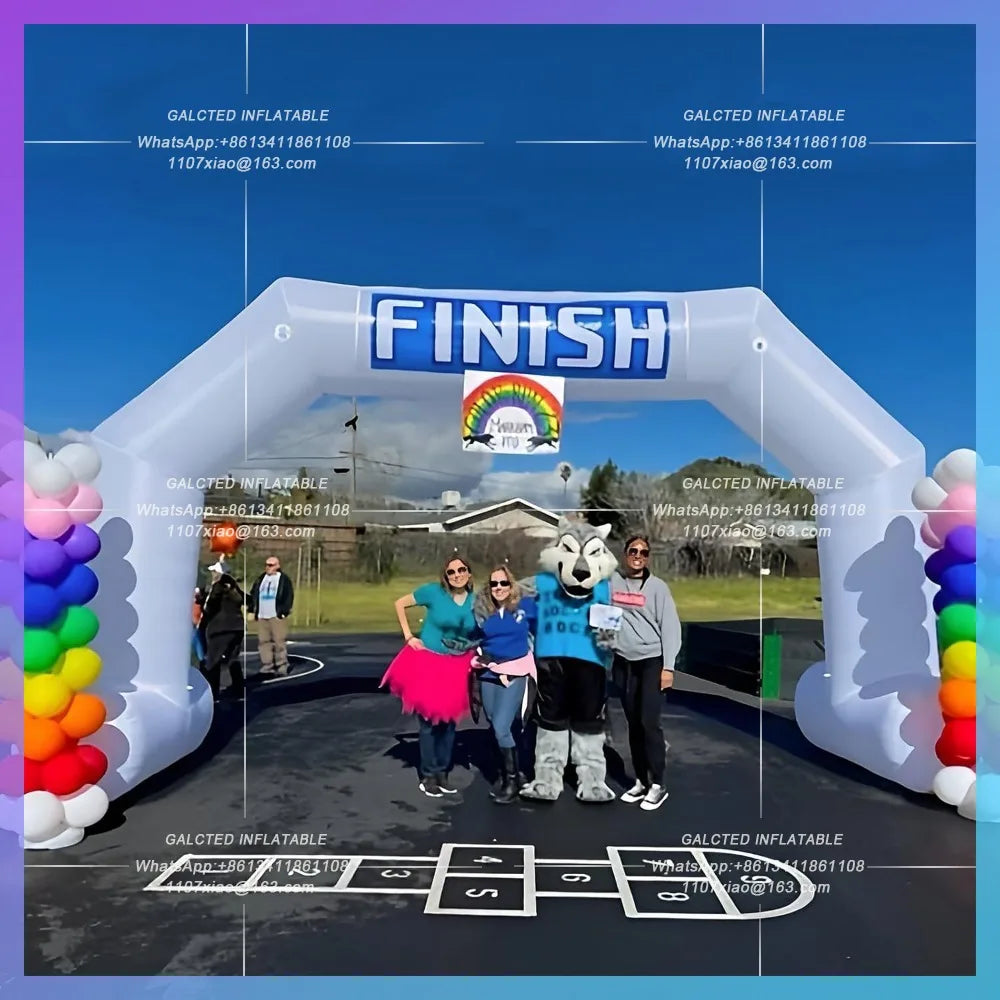 Inflatable Race Arch Branding Outdoor Custom Marathon  Inflatable Start Finish Line Advertising Archway for Sports Events
