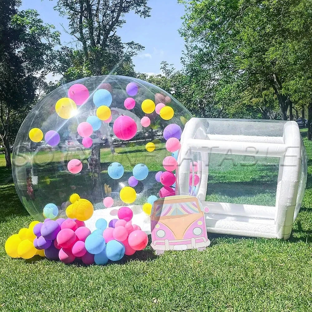 Tent with column For Camping Commercial Inflatable Balloon House Bubble House 3M/4M Dia Outdoor Transparent Bubble