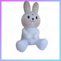 Chinese Festival mid-autumn Inflatable cartoon seat rabbit model  Festival New Year Zodiac lighting advertising props