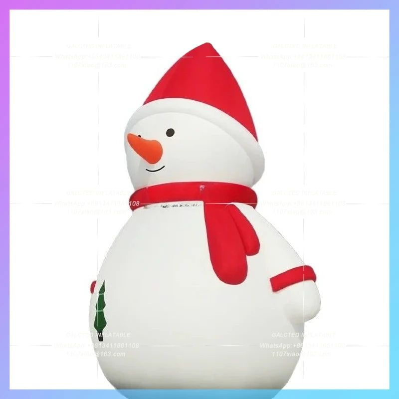 inflatable snowman for Skiing White huge christmas activities decoration