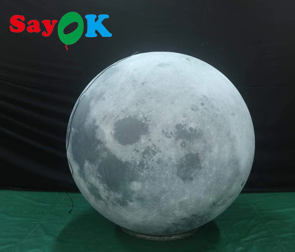 0.25mmPVC Large Inflatable Planets Solar System Inflatable Moon Planet Balloons for Educational Institution/Planetarium