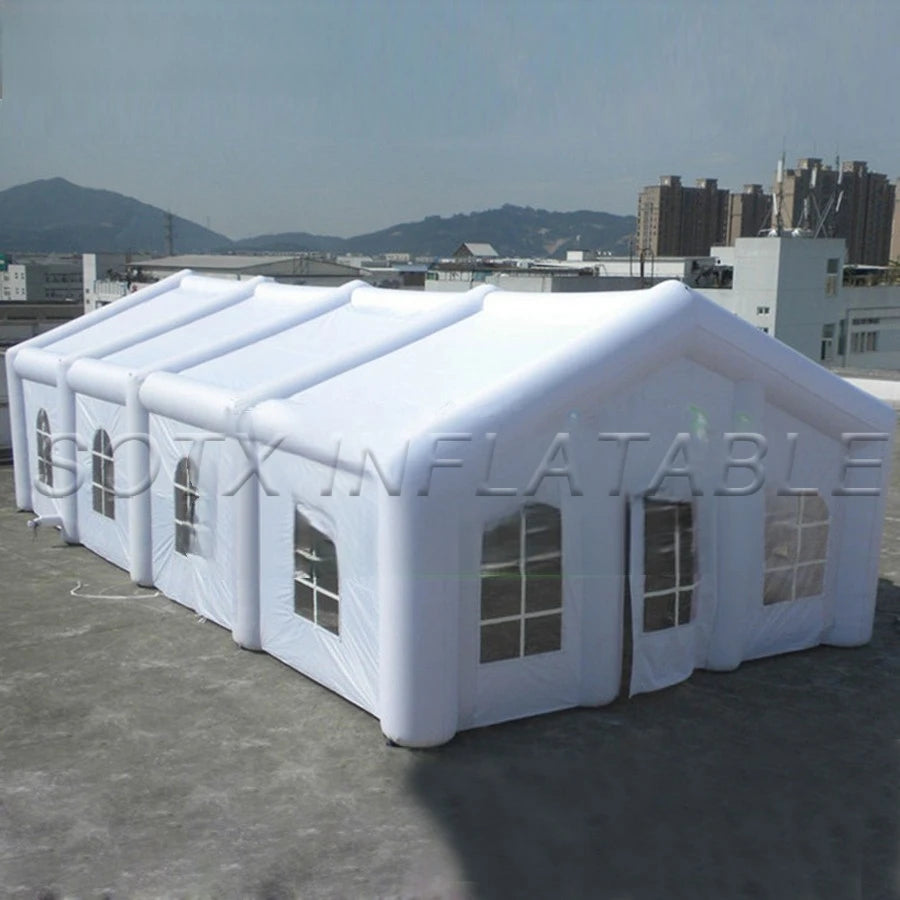 Customized with Logo Multipurpose Outdoor Inflatable White Tent For Wedding Party / Advertising Inflated Event 6X8X4M Can be