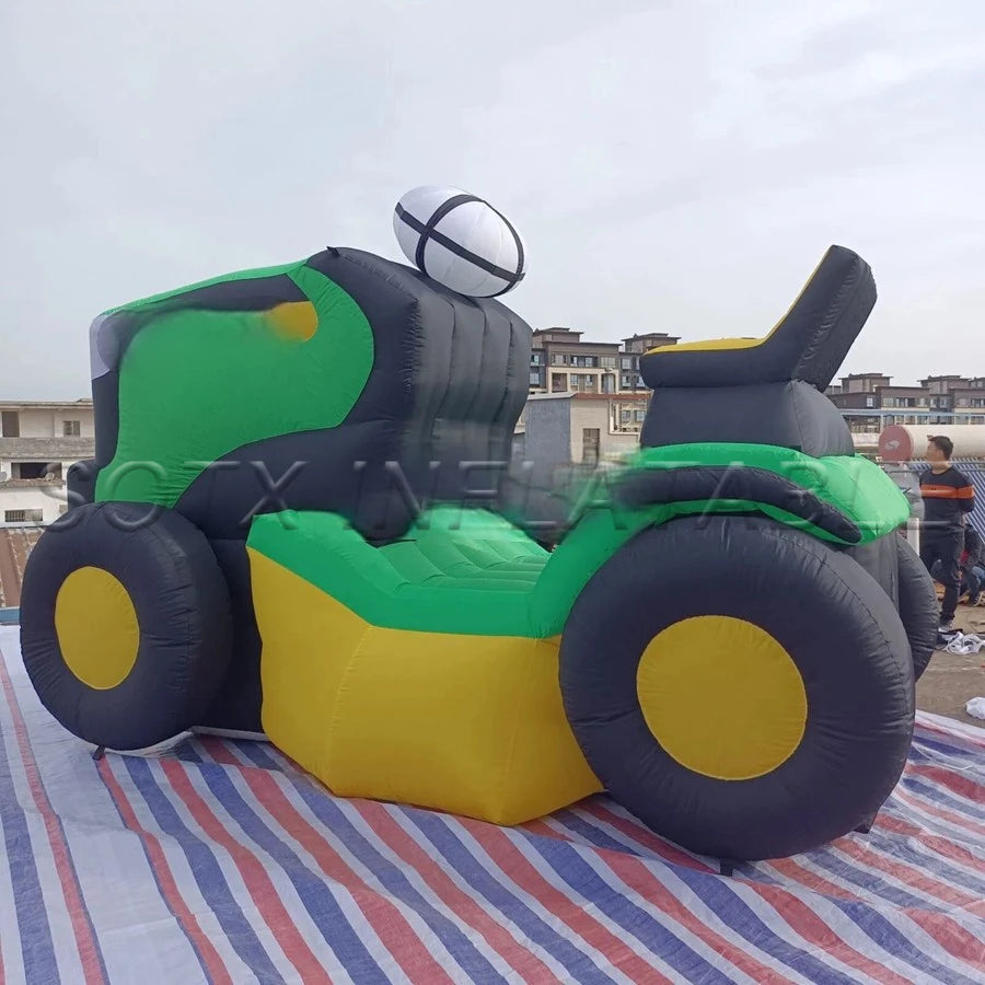 Model For Advertising Professional Factory Novelty Custom Inflatable Tractor Replica Air Vehicle